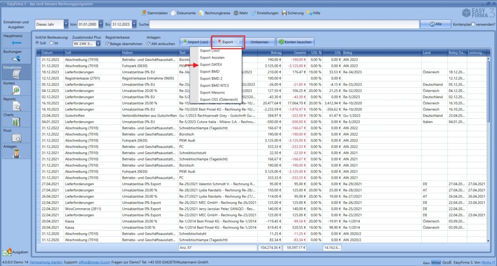 DATEV Export