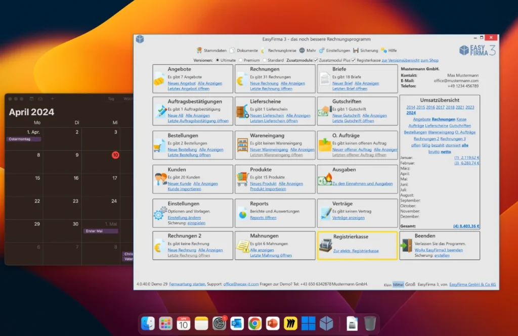 EasyFirma mit Mac nutzen