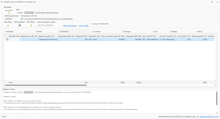 ZUGFeRD-Viewer