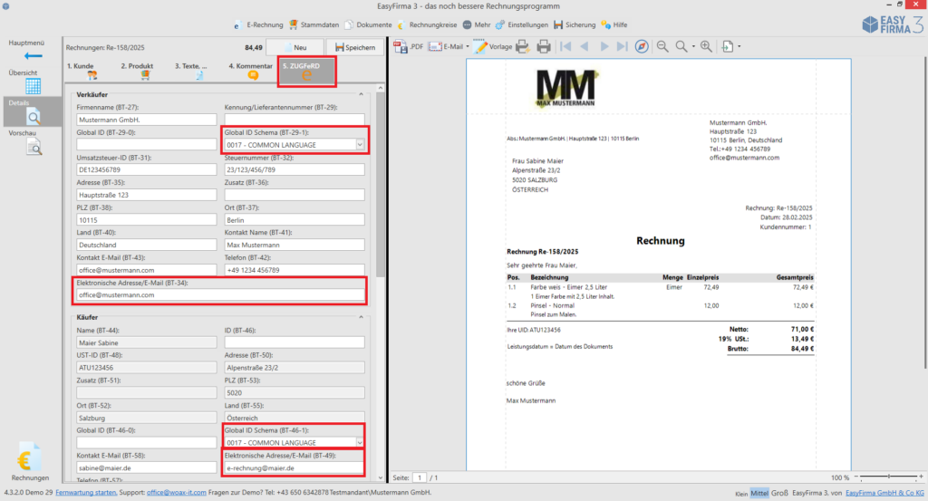 EasyFirma Version 4.3.2